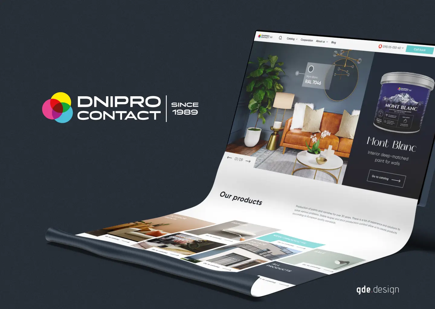 Dnipro Contact paint manufacturer - digital brand launch by Cinnaboner